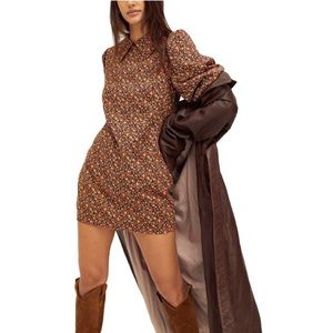 Free People Making Plans Floral Mini dress